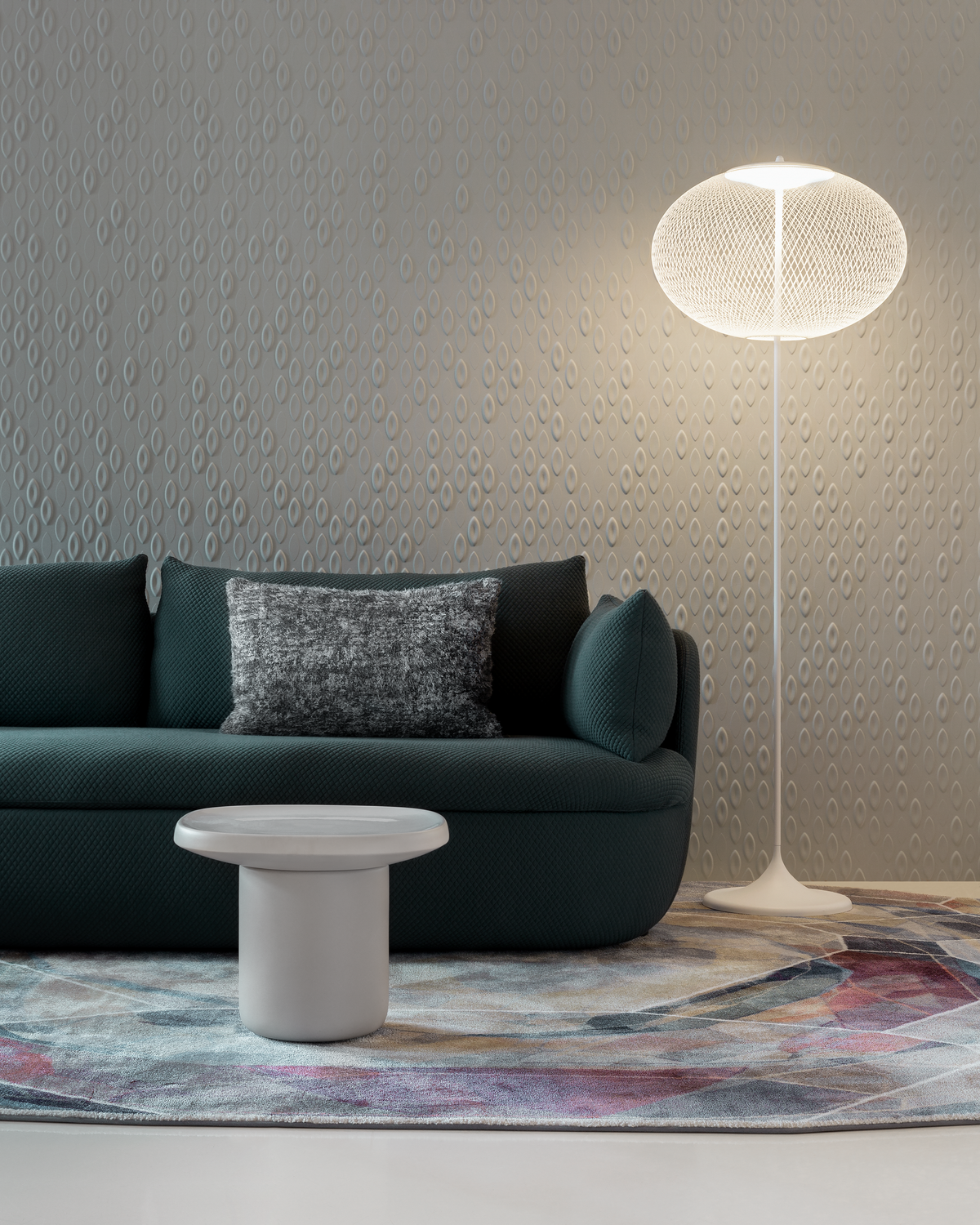 Brandstore Amsterdam Bart sofa with NR22 floor lamp and Carpet